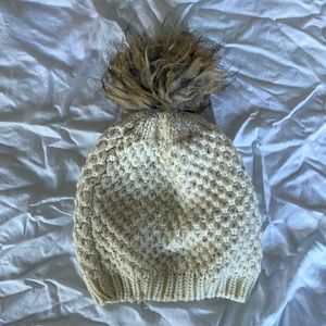 Sparkly white beanie